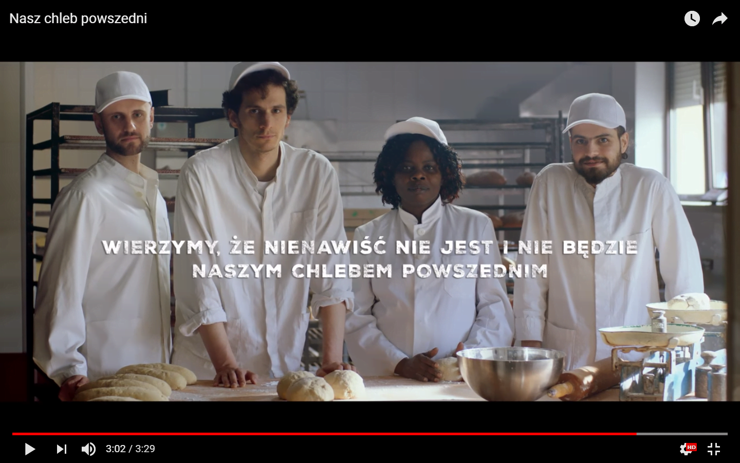 Wierzymy, że nienawiść nie jest i nie będzie naszym chlebem powszednim