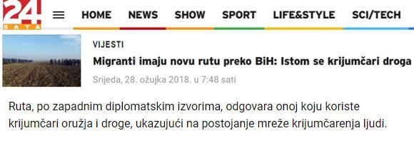 Nova migrantska ruta 