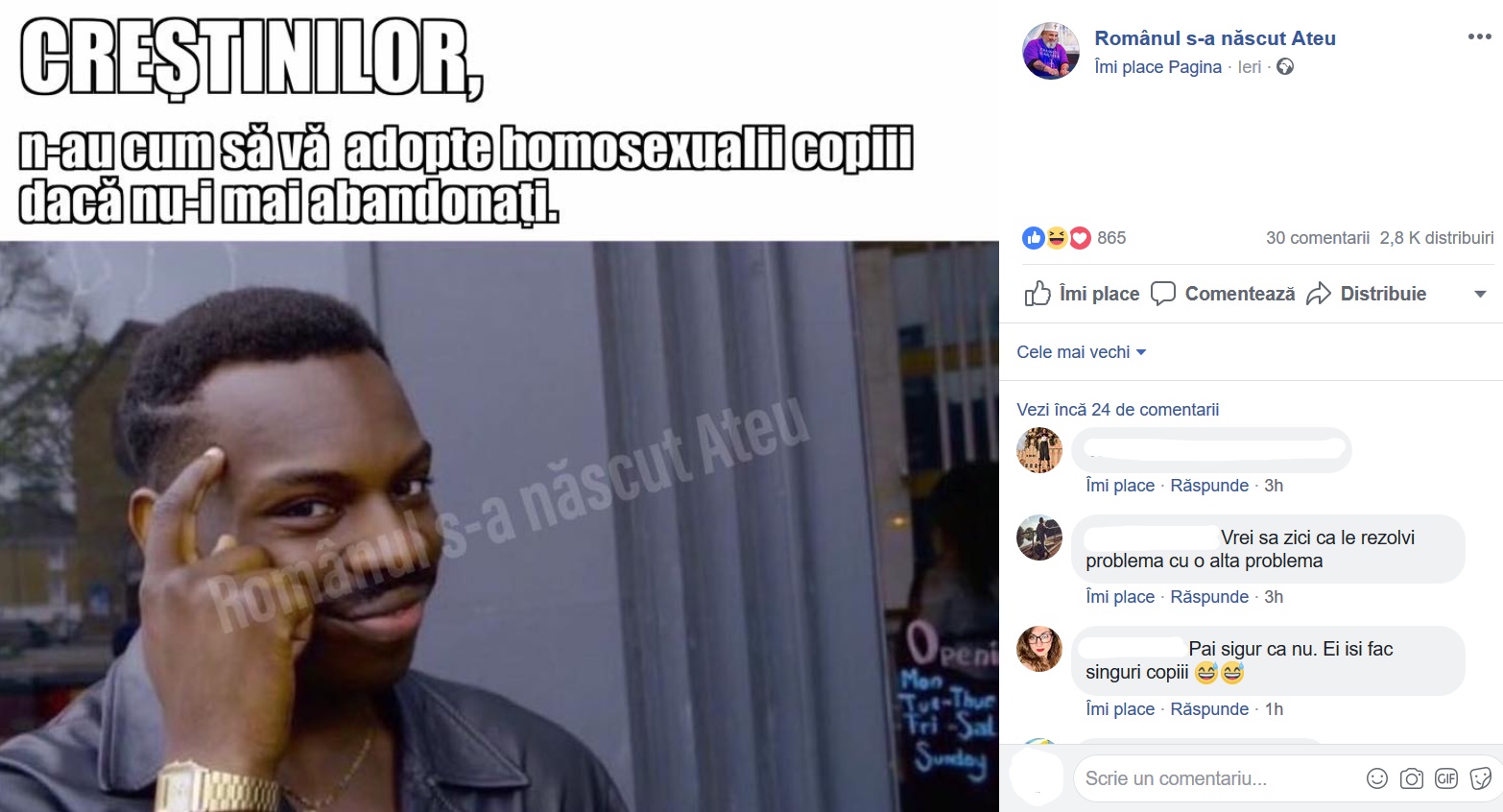 Romanul s-a nascut ateu