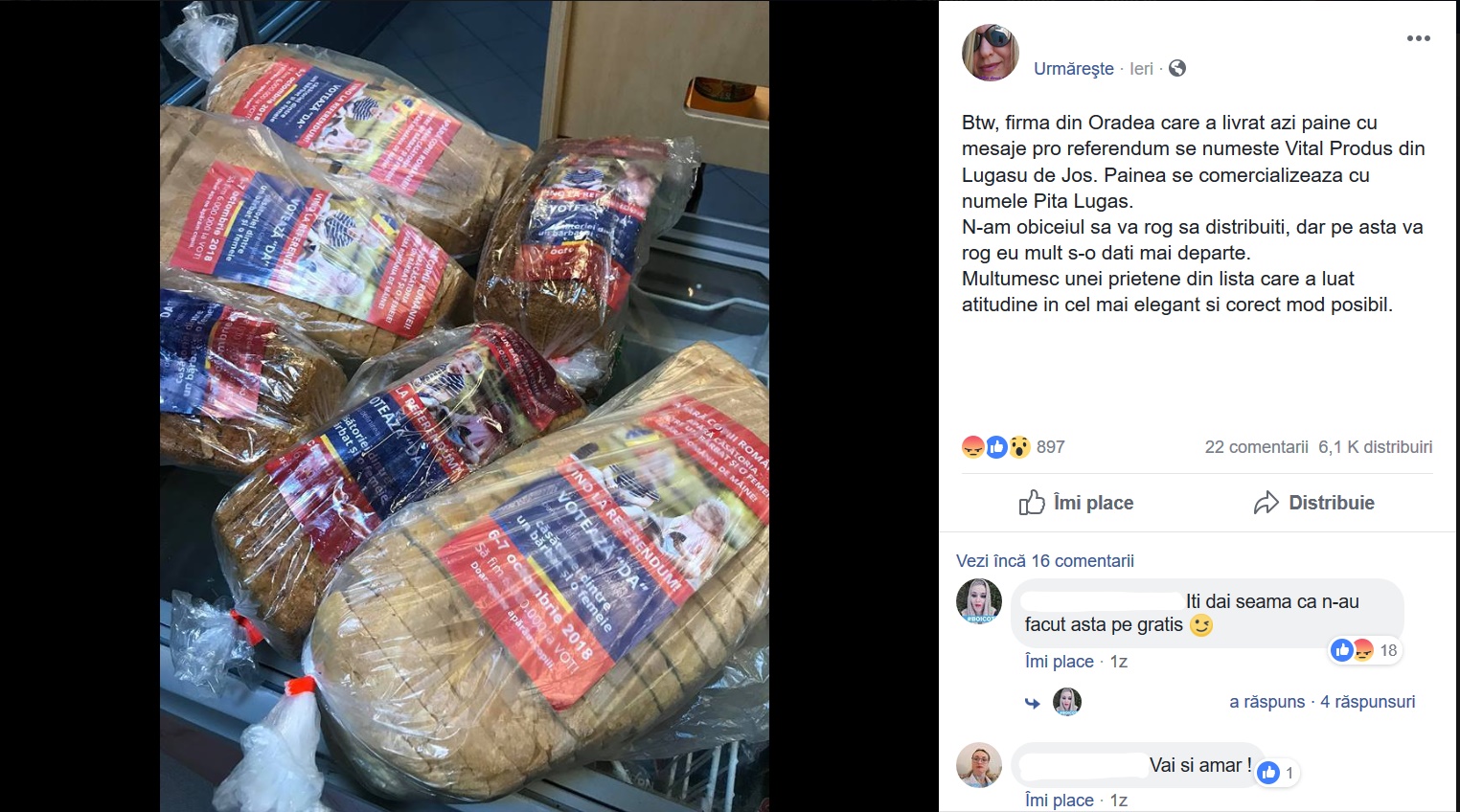 Cumperi paine ,gasesti propaganda
