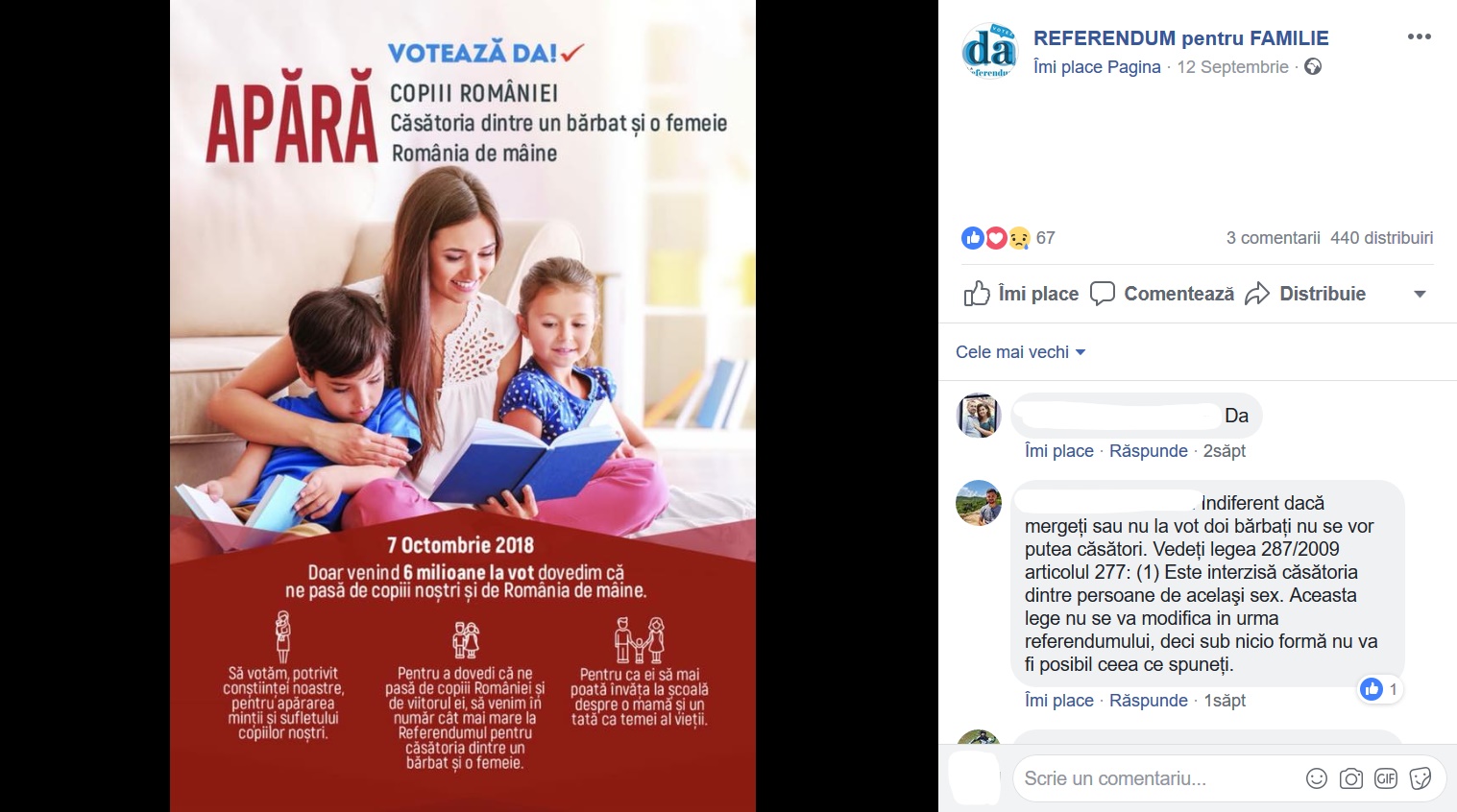 coalitia pentru familie