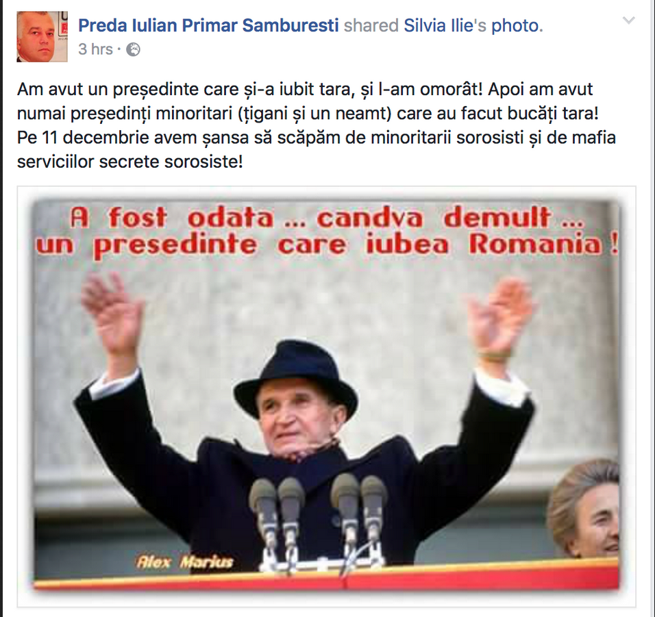Primar Samburesti Ceausescu