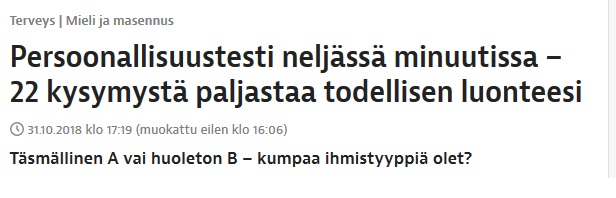 Lööppi persoonallisuustestistä