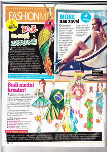 Preslik stranice iz časopisa OK