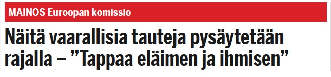 Otsikko eläintaudeista