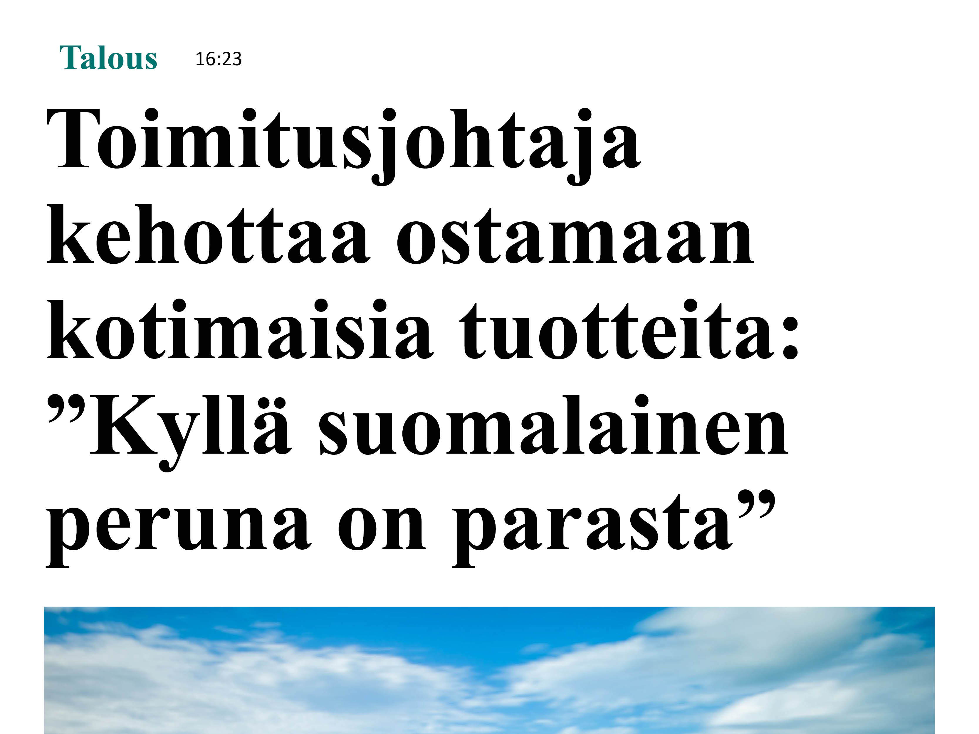 Suomalainen peruna