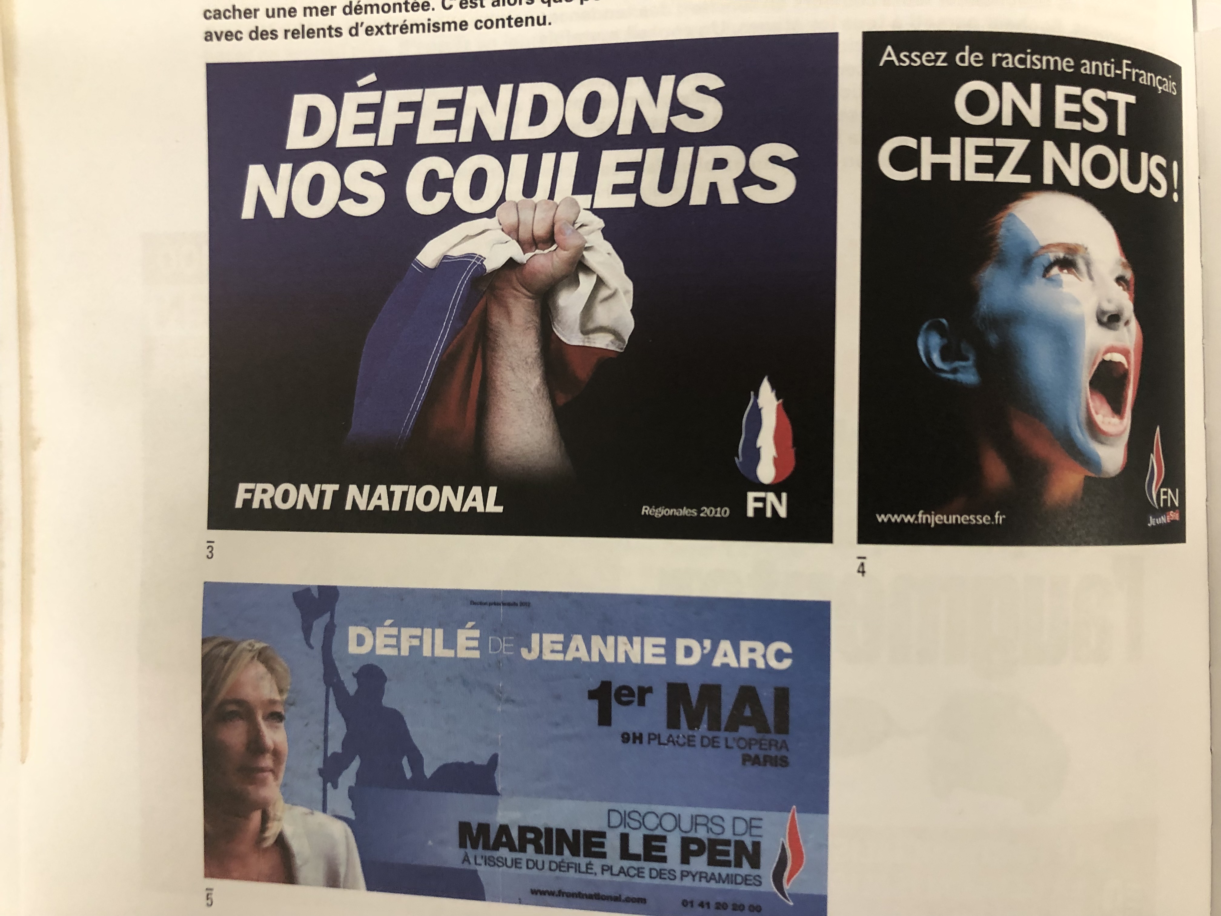 Affiches du Front Nationale 