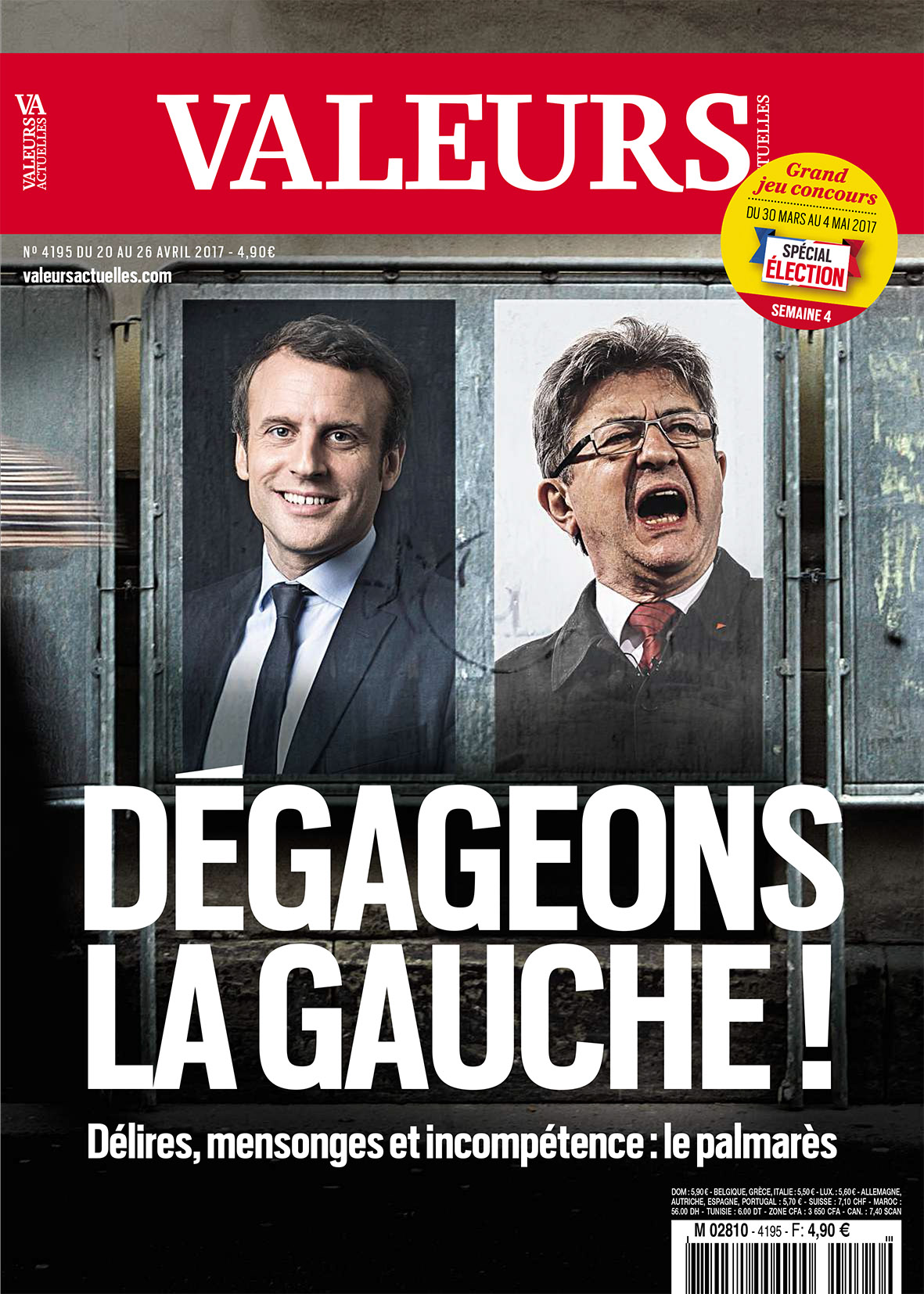 Tout d’abord, l’adversaire (la gauche) est clairement désigné avec Mr Macron et Mr Mélenchon dans le même wagon. Aucune distinction n’est faite entre les partis présupposés.Le sous-titre “Délires, mensonges et incompétence : le palmarès” ne laisse aucune piste de réflexion, de compréhension pour le lecteur.