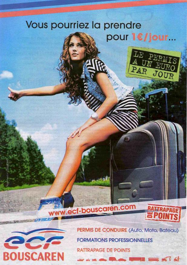 pour vendre le permis a un euro / jour, la publicité compare ce tarif a une prosituée