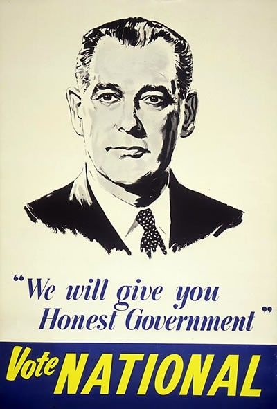 Poster of apartheid government propoganda 