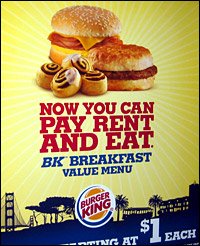 burger kind ad taking about high costing rent 