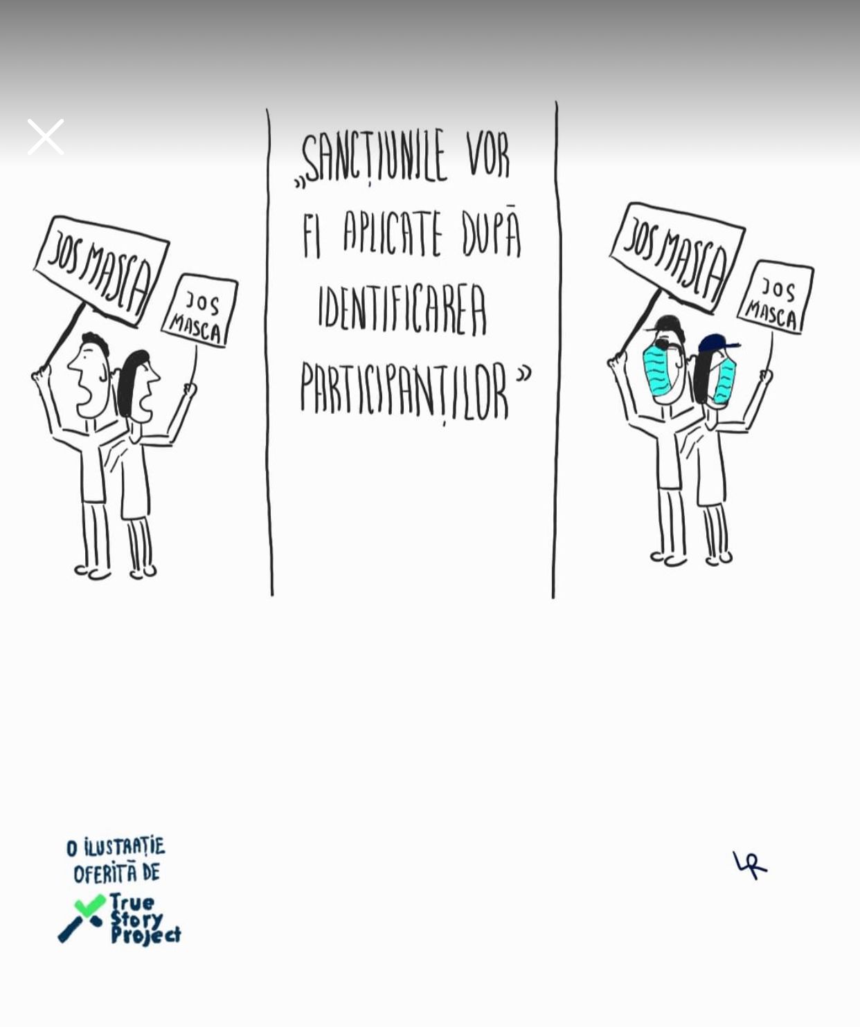 Dilema protestatarului anti-mască