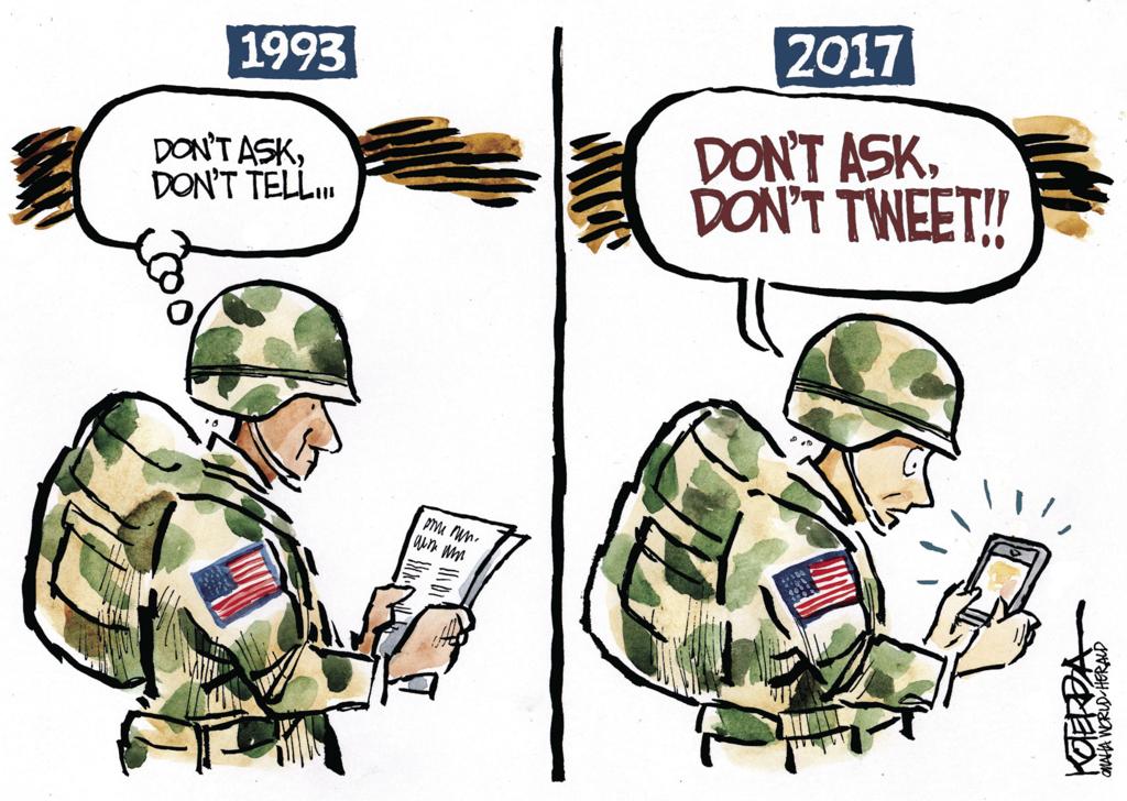 Don't ask, Don't Tweet