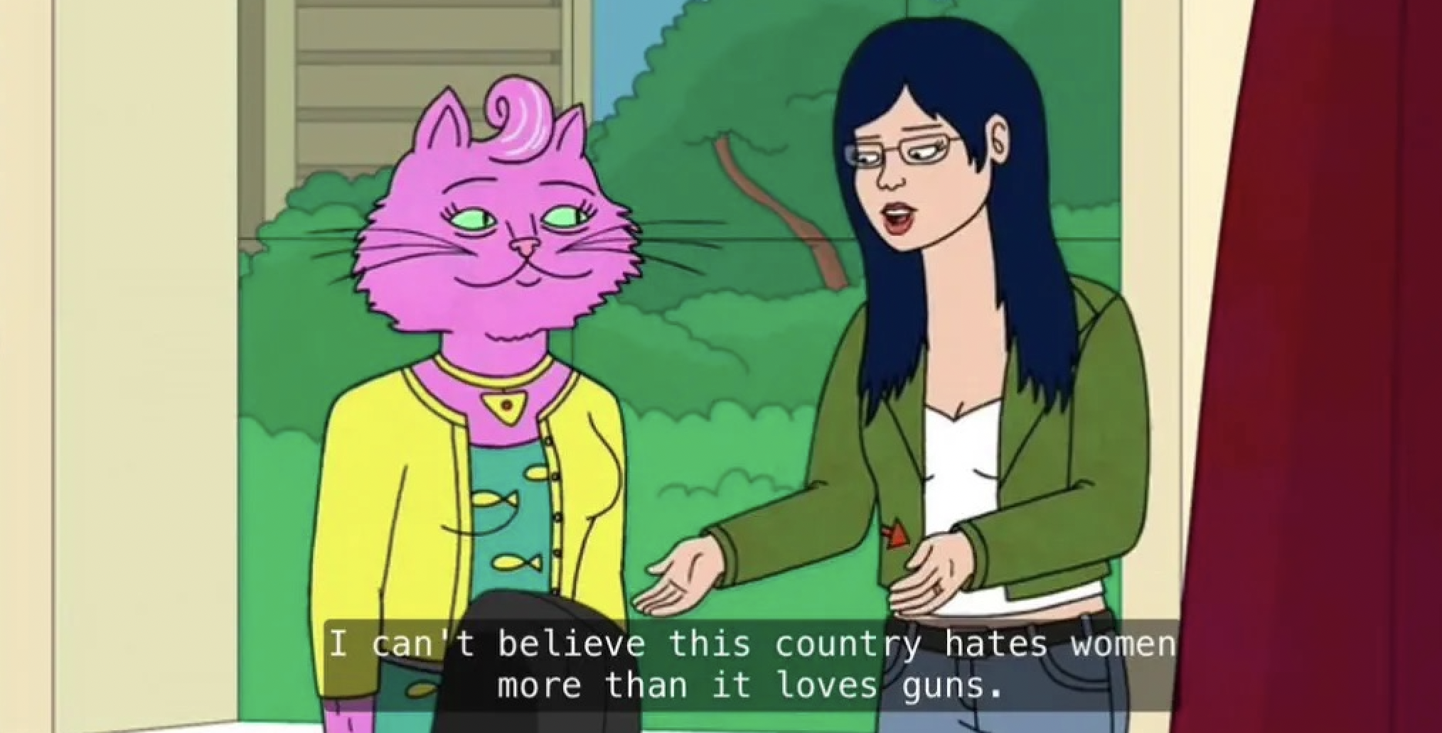 "I can't believe this country hates women more than it loves guns"