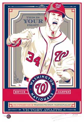 Bryce Harper showing "hype" emotion