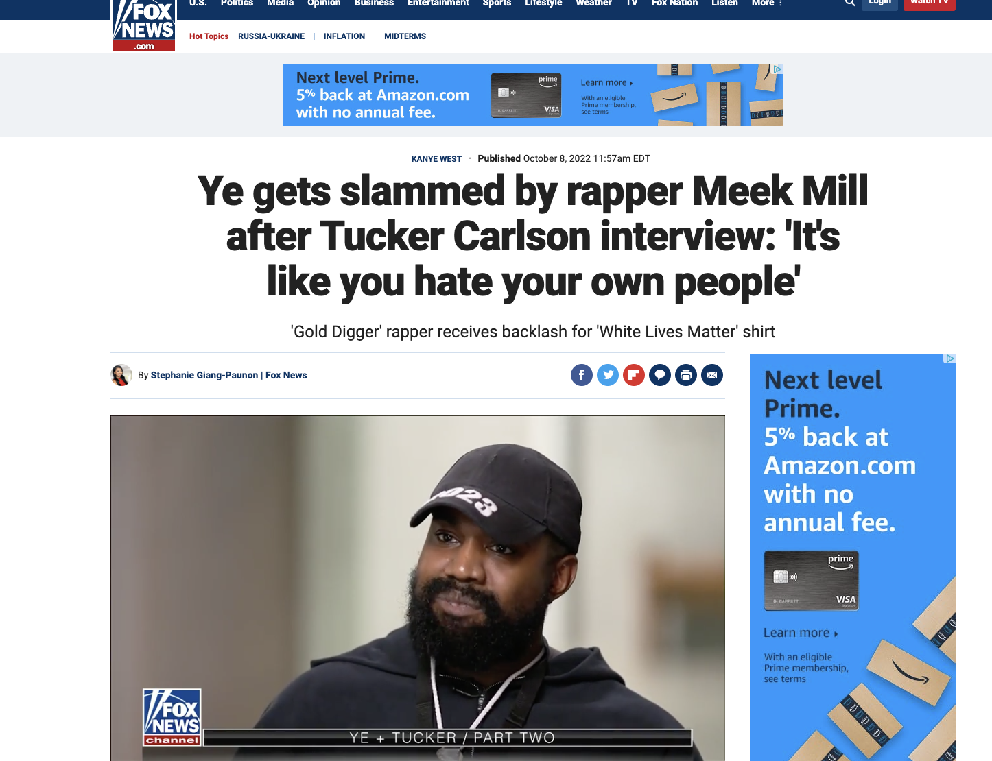 Meek Mills on Fox News