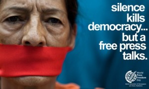 Silence kills democracy, but a free press talks.