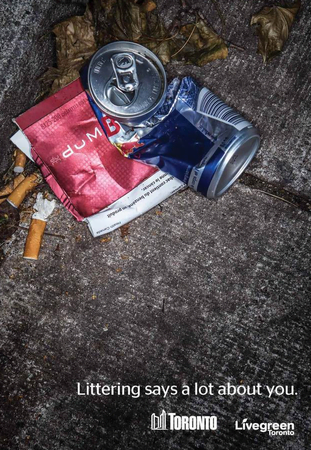 Littering is dumB ad