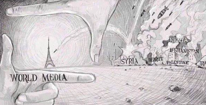 Cartoon Commentary on Media Focus