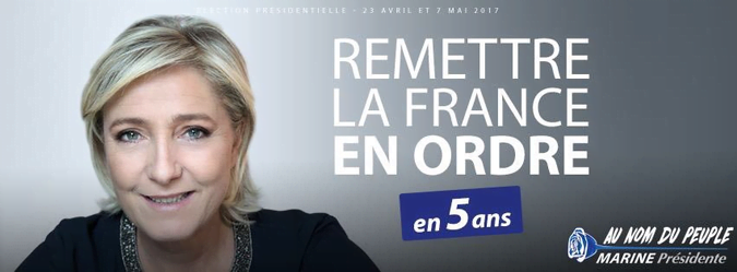Put France Back in Order: Vote le Pen
