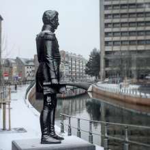 Standbeeld van Willem I, de koning van de Verenigde Nederlanden (1815-1830)