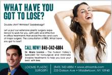 ad designed  by plastic surgery clinic. 