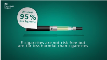 E-cigarettes are better than real cigarettes.