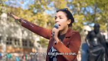 AOC Nazi Salute